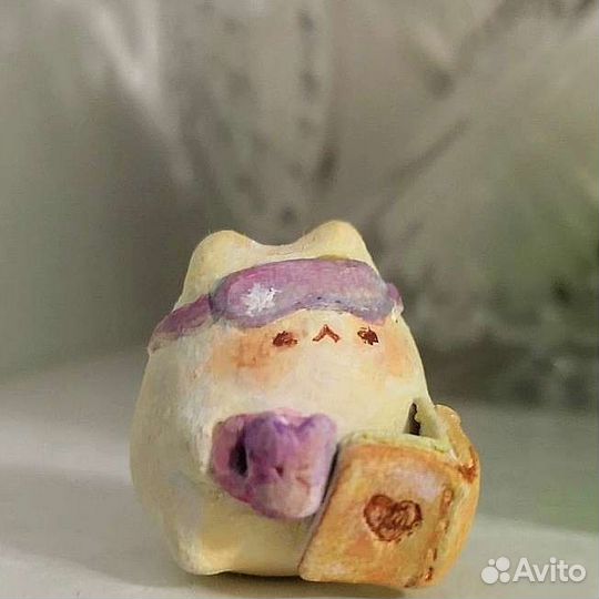 Милые керамические фигурки в стиле акварели