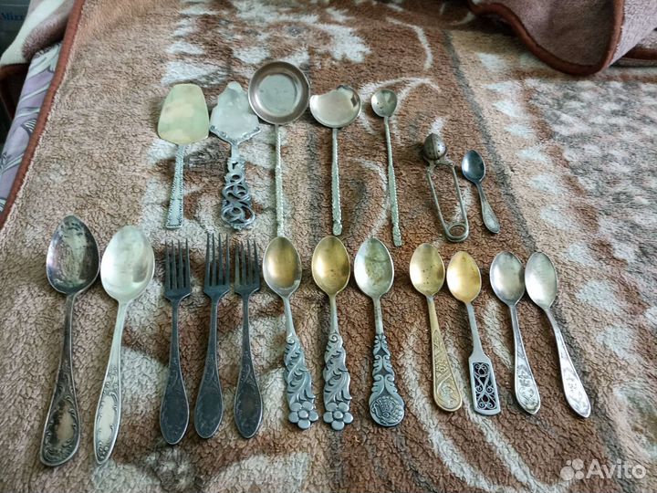 Столовые приборы СССР. Мельхиор. мнц