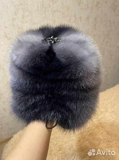 Шапка норковая.Новая, размер 56
