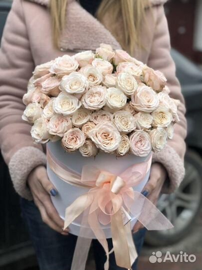 Пионовидные розы, Кустовые розы, Букет доставка