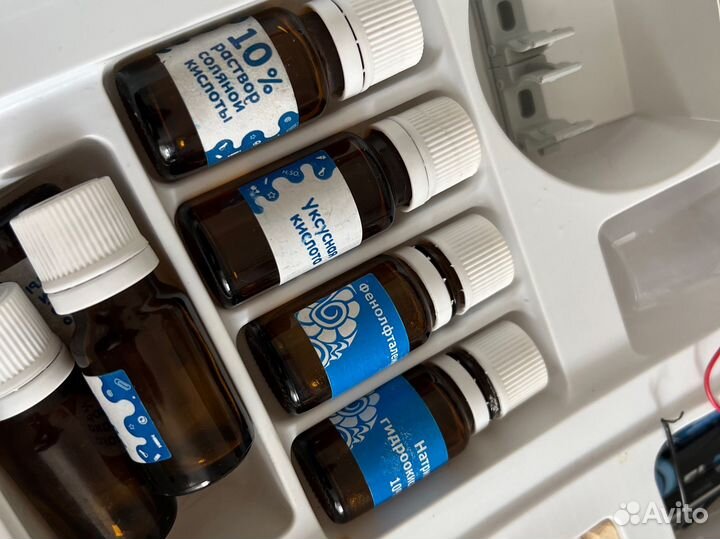 Микроскоп детский и химические опыты