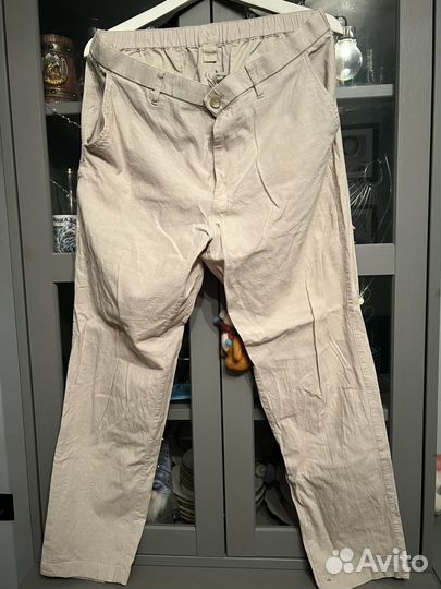 Брюки льняные мужские Uniqlo (р-р L, 54)