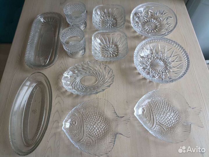 Посуда СССР хрусталь/стекло