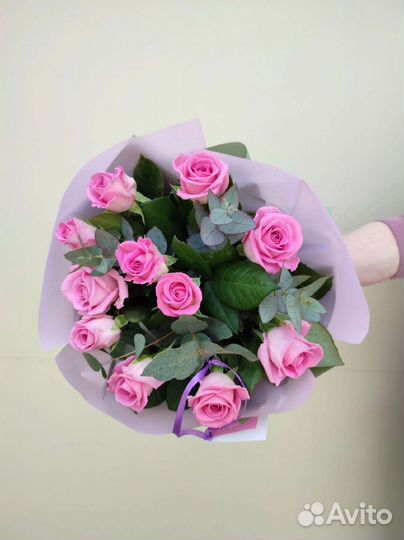 Цветы розы букет