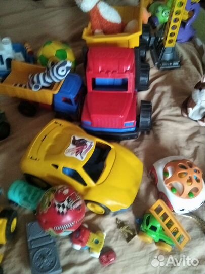 Машины, кран, жел дорога, руль, развивашки