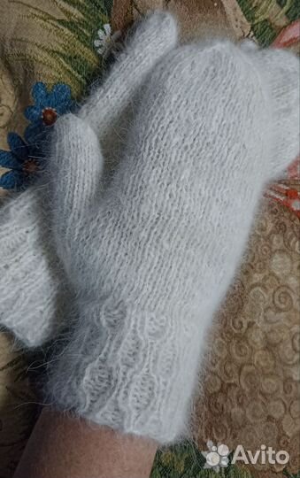 Варежки из собачьей шерсти