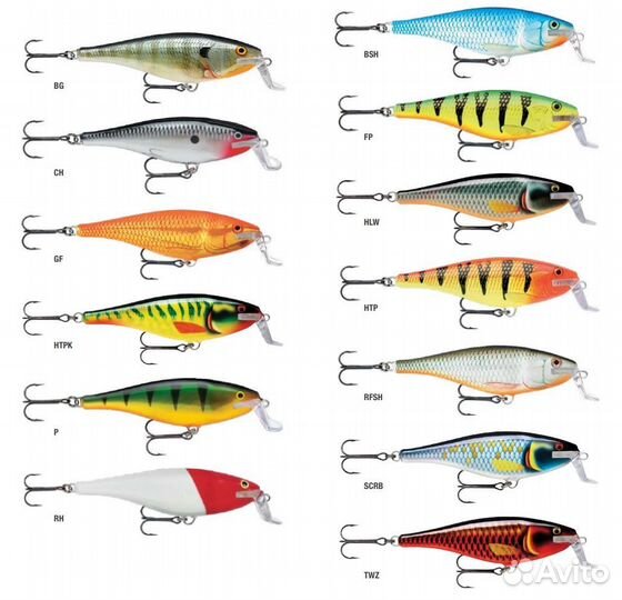 Воблер Rapala Super Shad Rap 14, 14см 45г CH