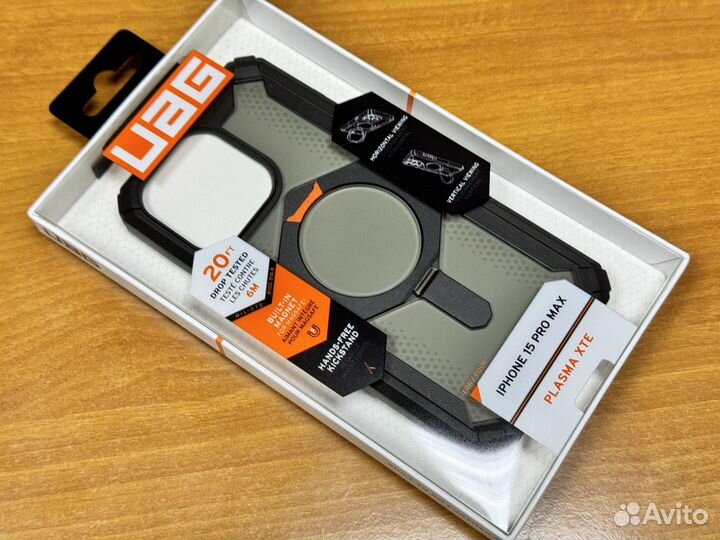 Чехол magsafe Uag Plasma XTE 15 Pro MAX Black/Oran