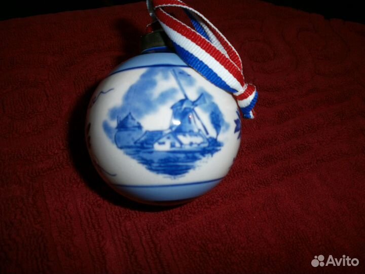 Шар елочный фарфор Голландия