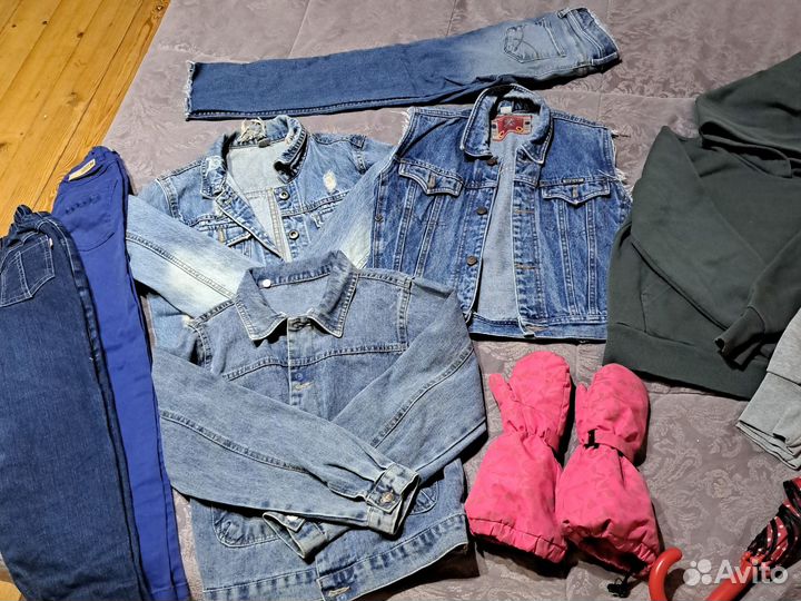 Вещи пакетом на девочку 128 134 7 8 лет