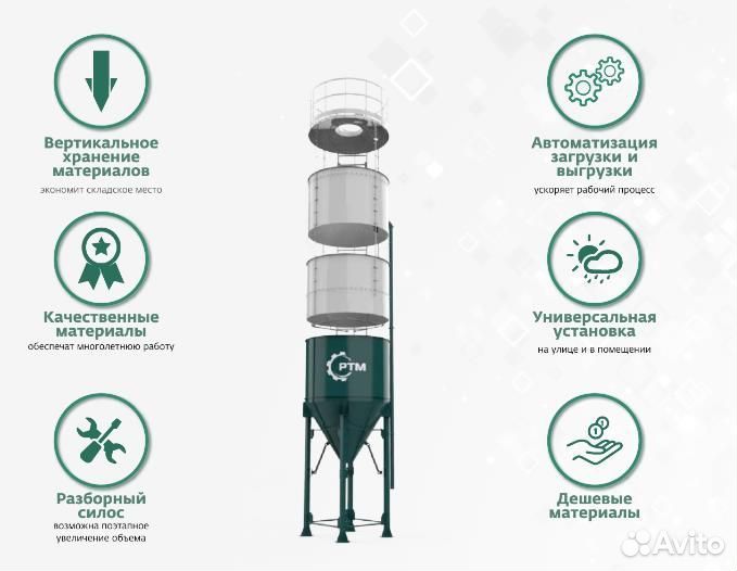 Силос цемента 100 тонн