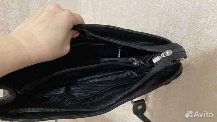 Сумка из кожи ската и морской змеи