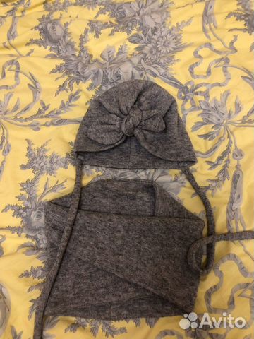 Комплект шапка и снуд для девочки