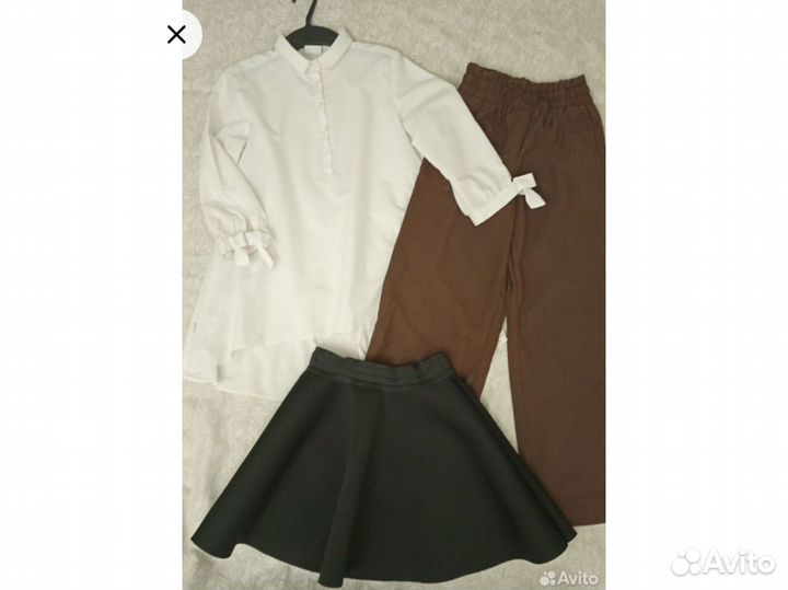 Блузка, юбка, брюки Zara школьные