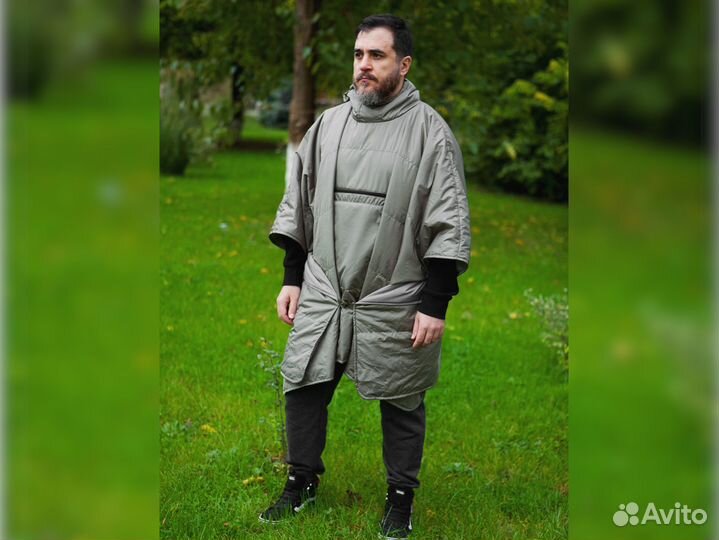 Пончо покрывало черный