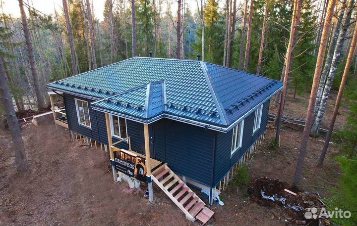 Каркасный дом под ключ 95кв.м