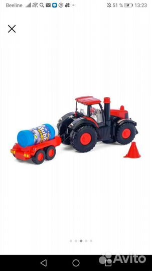 Игрушка трактор с мыльными пузырями