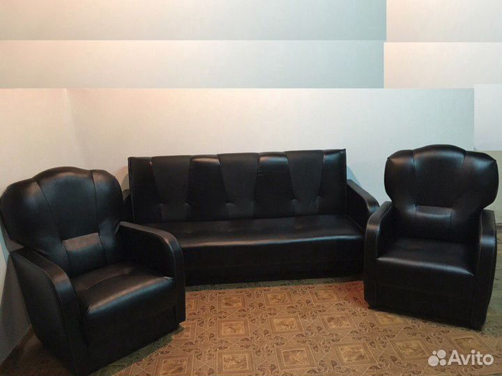 Диван и 2 кресла
