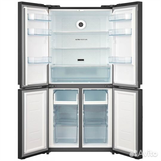 Холодильник бирюса CD 466 BG (черн.стекло, FNF)