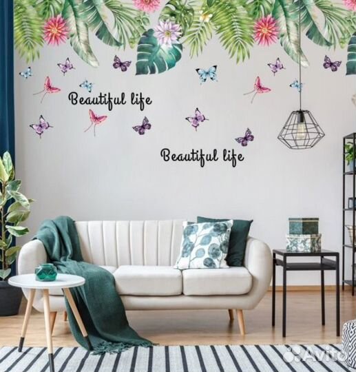 Интерьерные наклейки на стену или на мебель