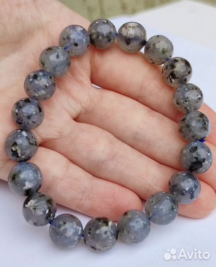 Халцедон браслет на резинке