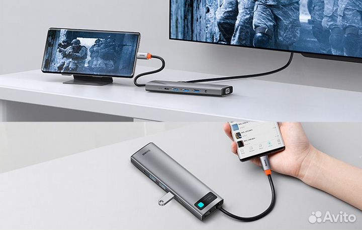 Хаб Baseus Metal Gleam Series 11-in-1