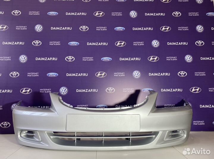 Бампер Передний Hyundai Accent Светлое серебро