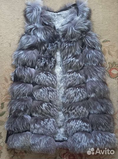 Жилетка из чернобурки