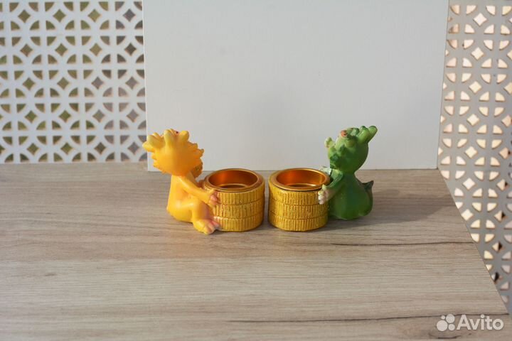 Подсвечник дракон, символ денег. Подарок амулет