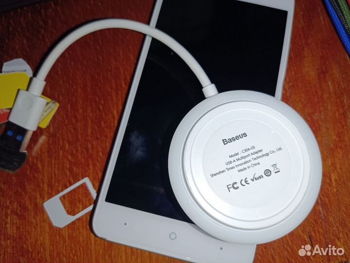 Baseus Round Box USB3 4-портовый хаб концентратор
