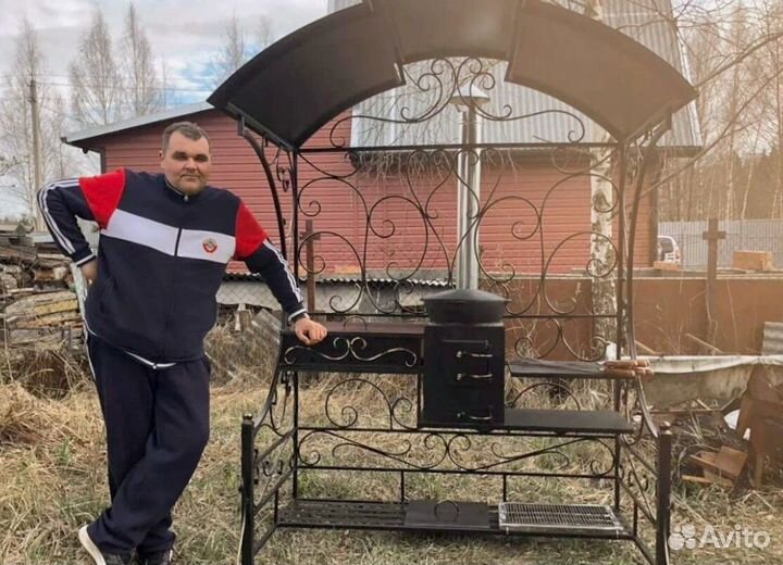 Мангал цельносварной