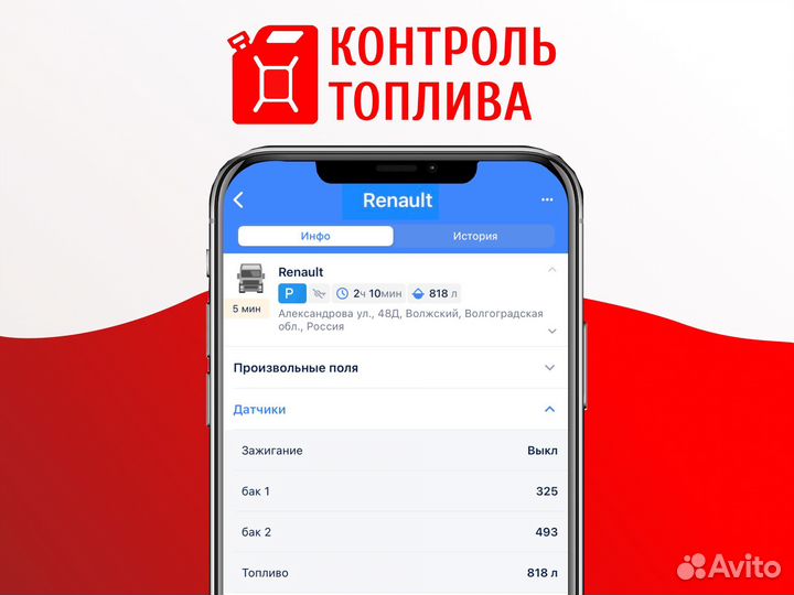 GPS Глонасс Трекер Контроль Топлива На Спецтехнику