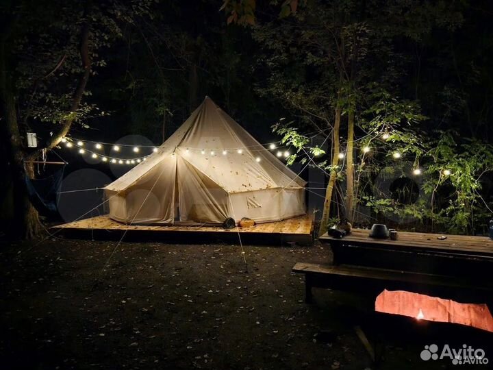 Белл тент для глэмпинга (20 м²)