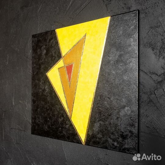 Интерьерная картина 50х50 см Абстракция Огонь