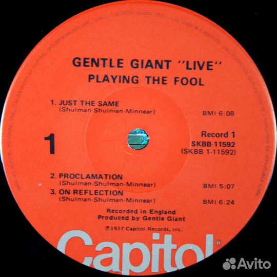 2LP Gentle Giant 1977