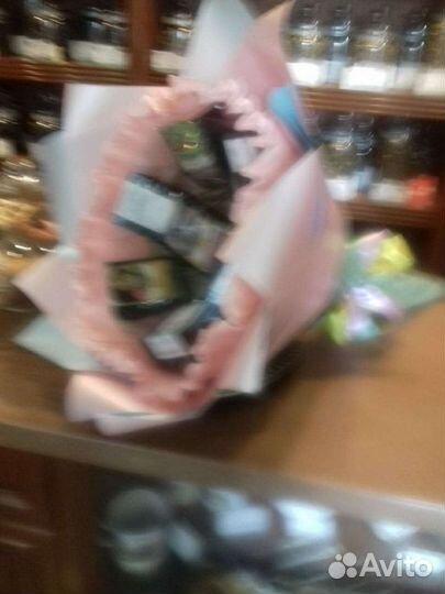 Подарочные букеты из чая и кофе