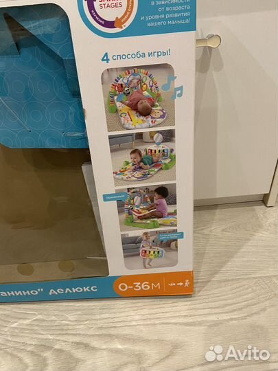 Развивающий коврик fisher price с пианино