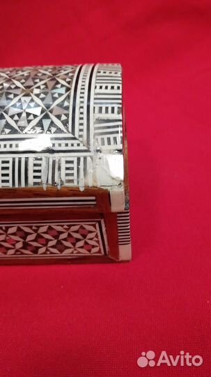 Шкатулка винтаж.Дерево/перламутр