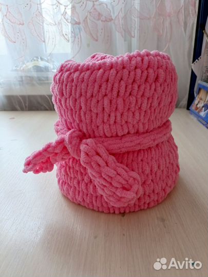 Детский плюшевый плед с игрушкой