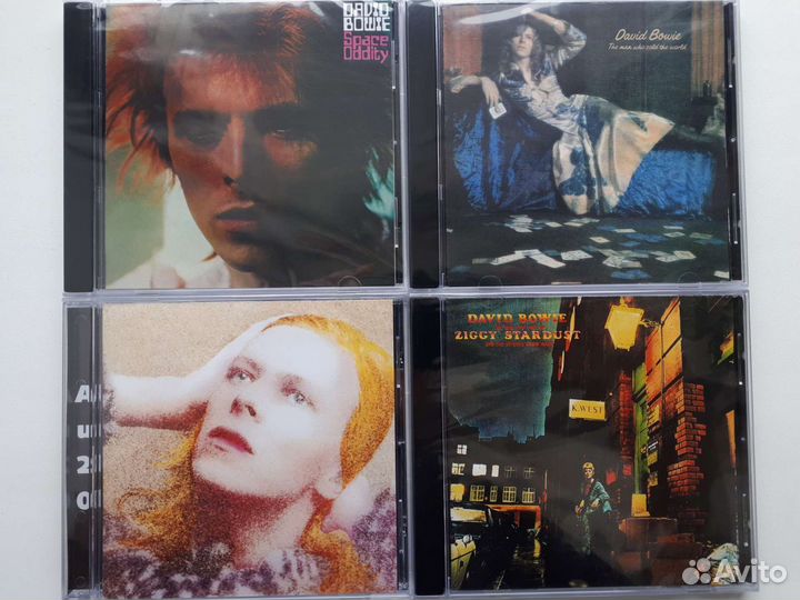 CD диски David Bowie, Frank Zappa, U2