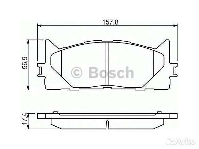Колодки Camry Es350