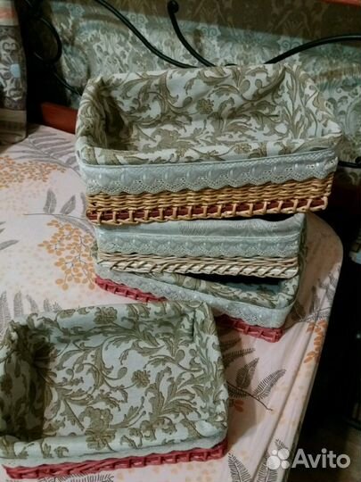 Корзина плетеная интерьерная