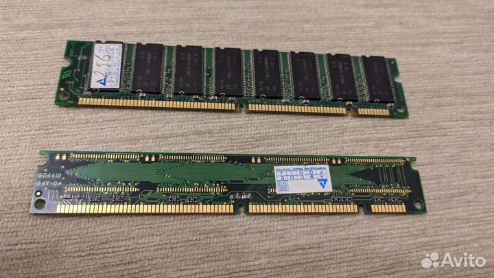 Оперативная память sdram dimm 64mb + 256mb