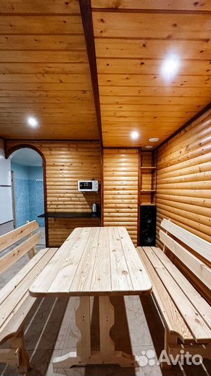 Сауна с бассейном