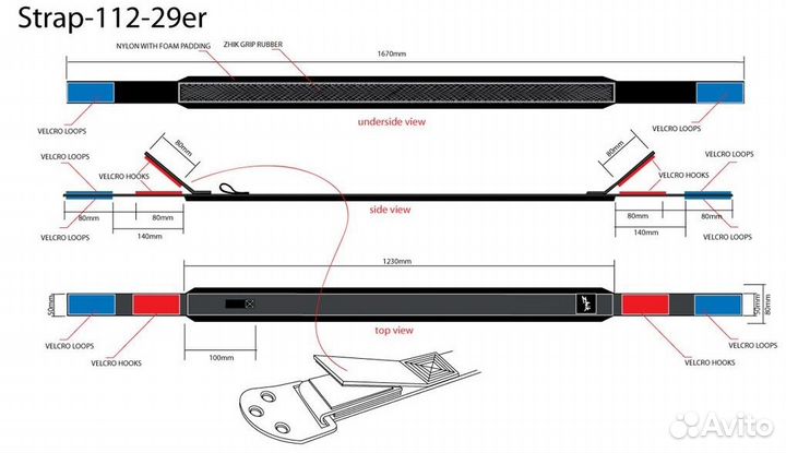 Ремень откреночный 29er Strap Black