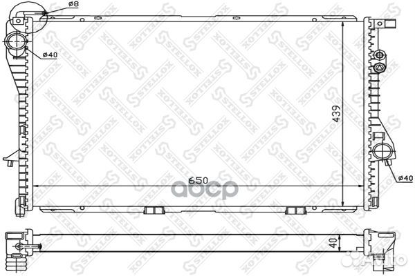 10-25082-SX радиатор системы охлаждения BMW E3