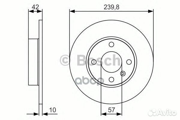 0 986 479 S52 диск тормозной задний Opel Astra