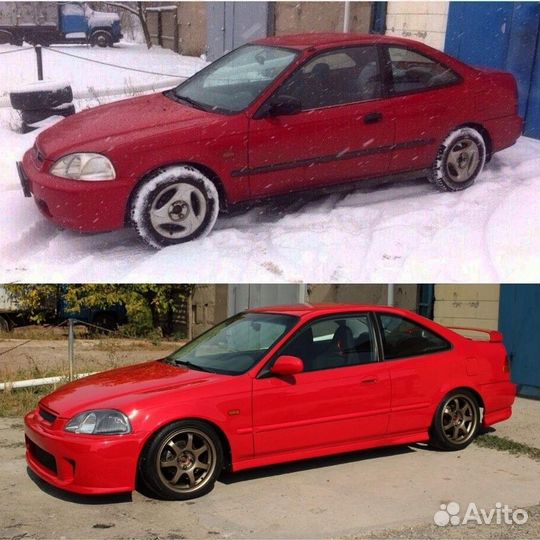 Бампер Honda Civic 96-98 Ek Air Walker Spoon EK9