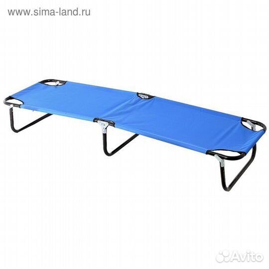 Раскладушка туристическая с регулир. спинкой, цвет