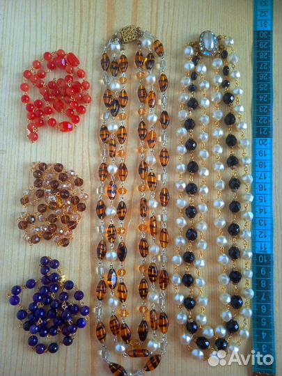 Бусы из чешского стекла